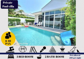 Beachtown Cha-Am Private Poolvilla from beach 2km